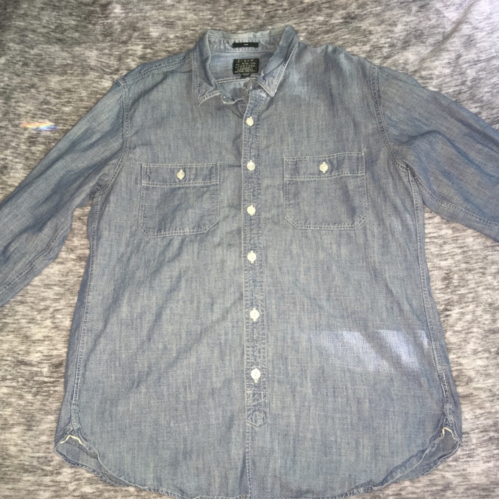 Denim button up shirt